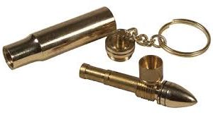 Brass Bullet Keyring Pipe
