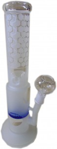 28cm Glow In The Dark Glass Waterpipe