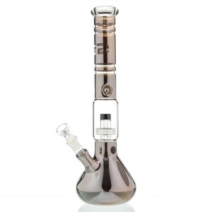 45cm Grace Glass Black Ice Coating Beaker Waterpipe