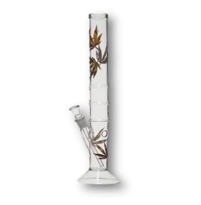 40cm Glass Leaf Straight Waterpipe