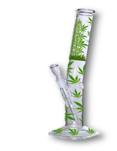 46cm Glass Multi Leaf Wateraterpipe