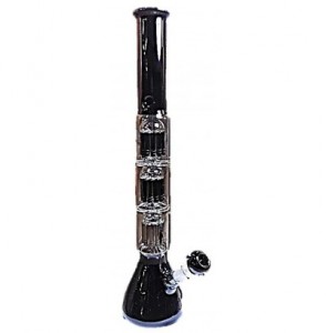 54cm Triple Percolator Glass Waterpipe
