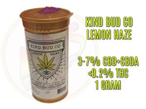 Kind Bud Co - Lemon Haze CBD Flower (3-7% CBD) - 1 Gram