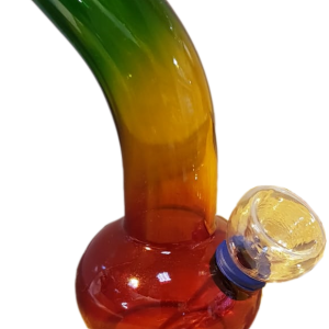 16cm Mini Glass Tri Colour Waterpipe