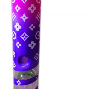 42cm Glass Waterpipe "Pink Louie" Design